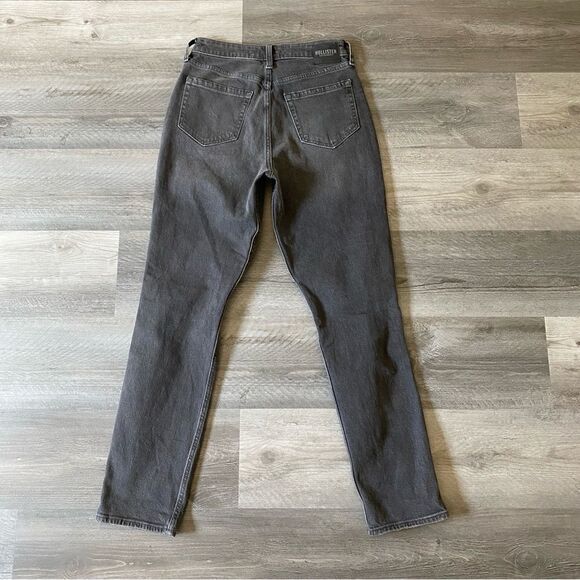 Hollister Ultimate High Rise Mom Jean Black 25 Stretch Ripped - Picture 10 of 16